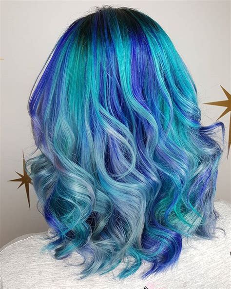 Turquoise Blue Teal Hair Color Unique Multi Colored Hair Creative
