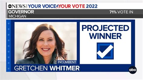 Whitmer Projected To Win Governor Race In Michigan Good Morning America