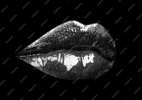 Premium Photo Sexy Lips Sensual Plump Lip Woman Mouth On Black