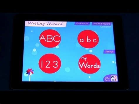 With the nebo app, you can use your apple pencil on your ipad to write out. Writing Wizard iPad App - YouTube