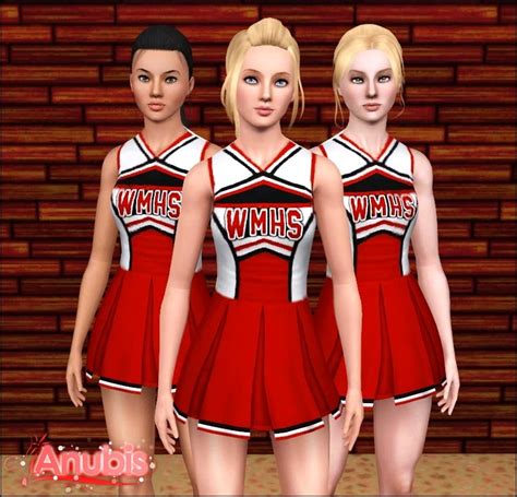 My Sims 3 Blog Glees Cheerleader Uniform ~ Teens To Adults By Anubis360