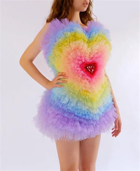 Bringing To Life The Spectrum Of Colors With This Tulle Heaven Dress Pre Order Only Hand Wash