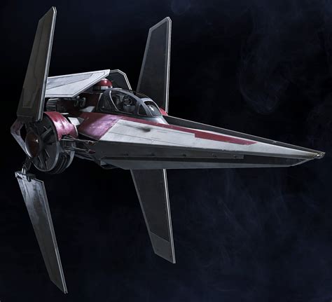 The first widely deployed imperial starfighter to boast shields and a hyperdrive, the. Alpha-3 Nimbus-class V-wing starfighter | Star wars ...