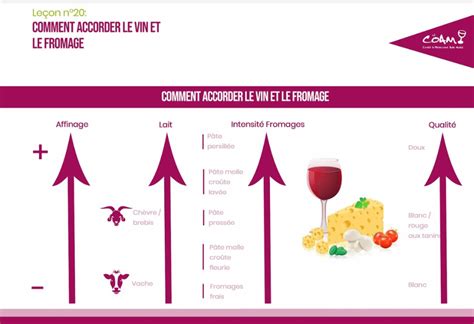 Infographie Accords Vins Et Fromages Le Match Rouge Vs Blanc Vin Hot