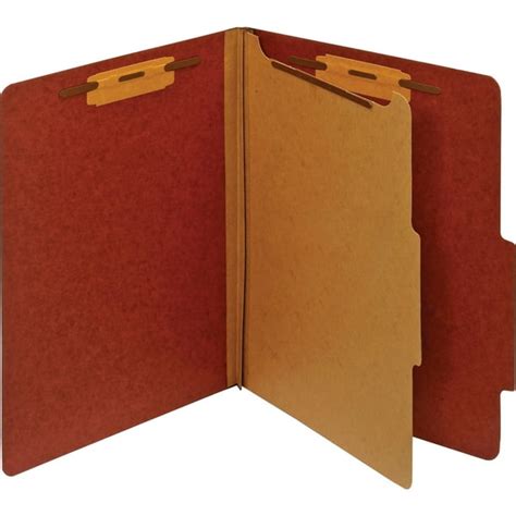 Pendaflex Bonded Fastener Classification Folders Red 1 Each Quantity