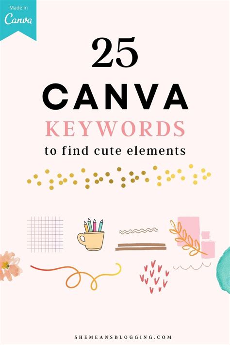 250 Canva Elements Keywords For Aesthetic Designs The Ultimate List