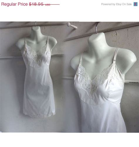 50s vintage slip size 36 white nylon lace vanity fair 60s 2268782 weddbook