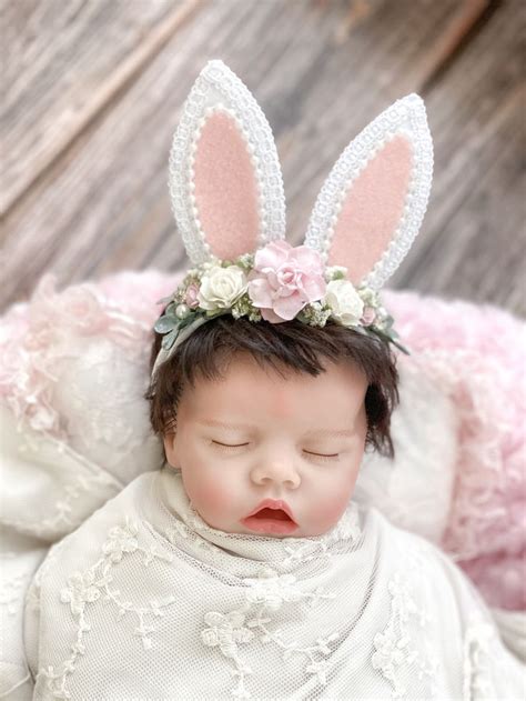 Pink Bunny Ears Headband Easter Headband Baby Bunny Etsy Bunny Ears