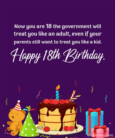 18th Birthday Messages Wishes And Quotes Wishesmsg 52 Off
