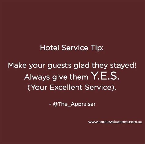 Hotel Evaluations Theappraiser Customer Service Quotes Hotel
