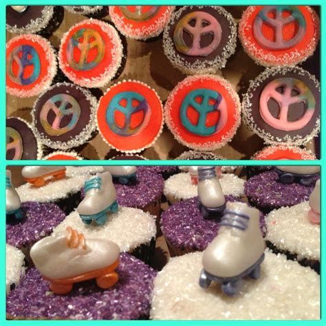 Roller Skate Party Cupcakes With Fondant Roller Skating Party