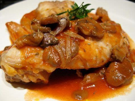 Lapin à la tomate et aux champignons