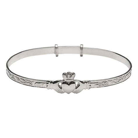 claddagh expander bangle ladies celtic bracelets and bangles rings from ireland a perfect