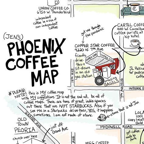 Phoenix Coffee Map Steady Hand Maps