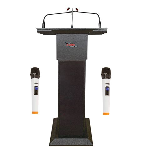 Buy 5 Core Podium Portable Lectern Microphone Stand With Three Inbuilt