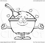 Oats Oatmeal Coloring Template Clipart Bowl Pages Cartoon sketch template