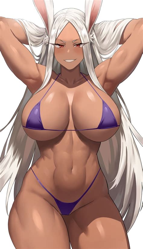 Jasony Mirko Boku No Hero Academia Highres 1girl Breasts Dark Skinned Female Dark Skin