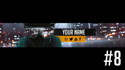 Amazing Free Youtube Banner Template Psd 2015 8 Youtube