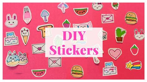 How To Make Your Own Stickers Diy Paper Sticker Youtube
