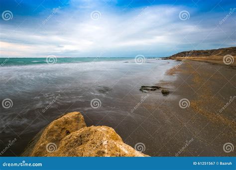 Empty Beach Stock Image Image Of Cloudy Deep Pond 61251567