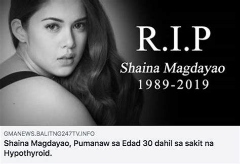 Look Shaina Magdayao Reacts To Fake News About Her Death When In Manila