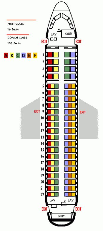 Airbus Industrie A319 Jet Seating Chart Air Canada