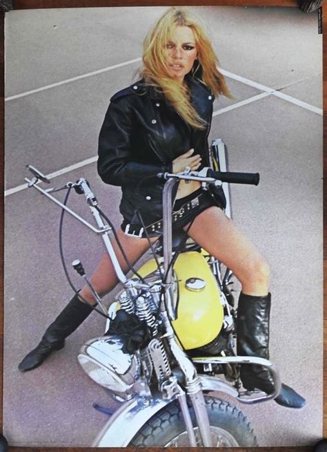 Brigitte Bardot 1971 Personality Poster Bardot On A Harley
