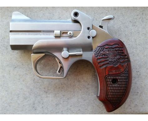 Bond Arms Patriot Defender Derringer Stainless With Wood Grips 45lc410