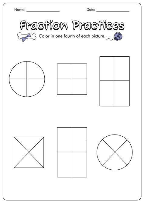 15 Best Images Of First Grade Fraction Worksheets First Grade