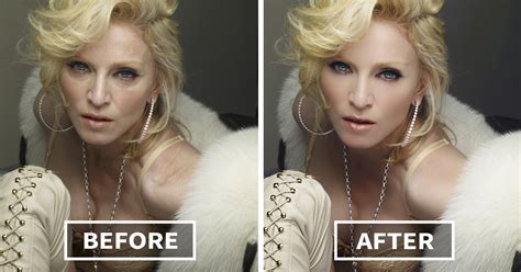 10 Celebrities Before And After Photoshop Who Set Unrealistic Beauty
