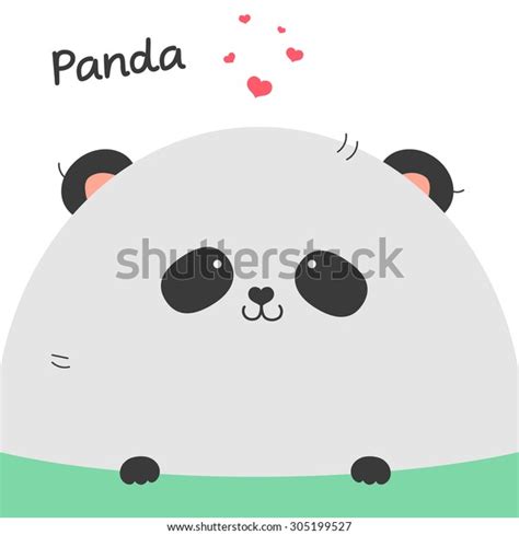 Cute Panda Vector Funny Hand Drawn Stock Vector Royalty Free 305199527