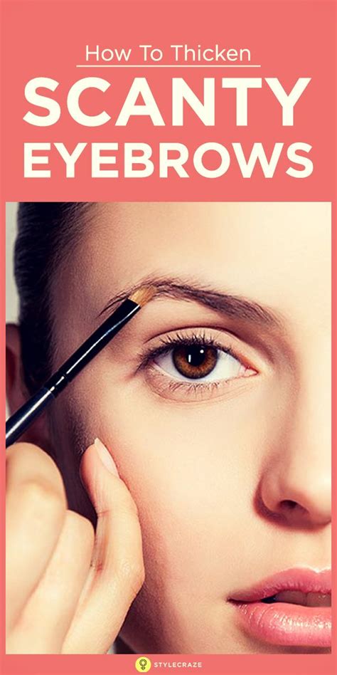 How To Thicken Scanty Eyebrows Eyebrows How To Get Thick Thick