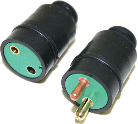(one of the ideas for this page is visual matching for things you are likely to find, another point is to show comparable connectors). Other Connector, Plug & Socket - Inline Plug 2 Pin Round