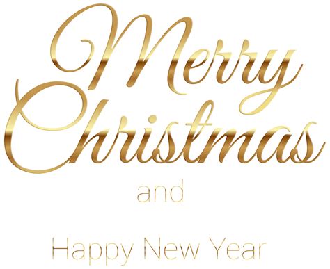 Merry Christmas Gold Transparent Png Clip Art Gallery Yopriceville