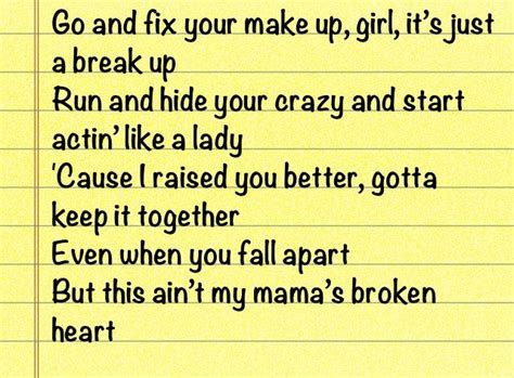 Lyrics To Mamas Broken Heart By Miranda Lambert This