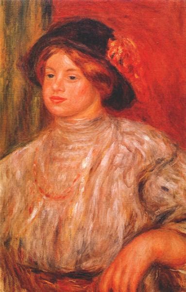 Gabrielle With A Large Hat C1900 Pierre Auguste Renoir