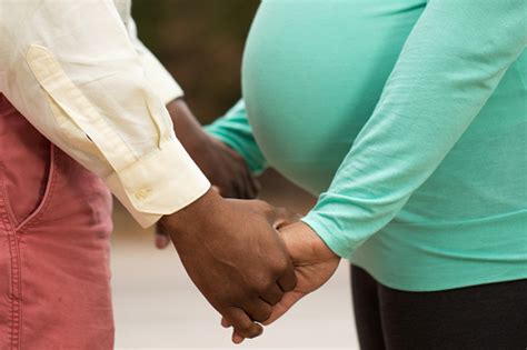 Happy Pregnant African American Couple Stock Photo Download Image Now