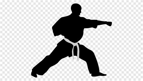 Free Download Man Practicing Martial Arts Illustration Karate