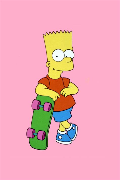 Iphone Wallpapers Pictures Bart Simpson Skateboarding