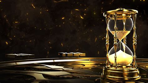 Gold Hourglass Background Video Footage Screensaver Youtube
