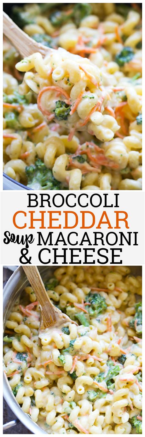 Instead of providing boxed mac and cheese loaded with artificial ingredients, why don't you make some homemade man and cheese for them? Broccoli Cheddar Soup Mac and Cheese - Cooking for Keeps