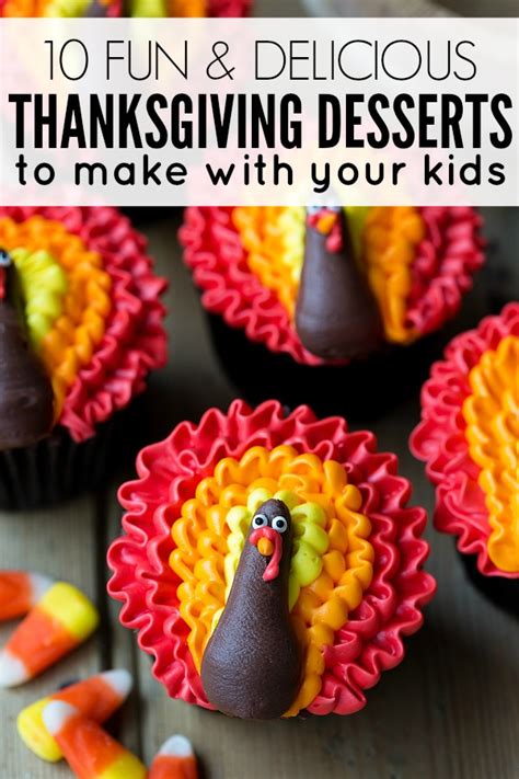 Keep the kids busy and turn this dessert into a fun activity. Thanksgiving desserts to make with your kids