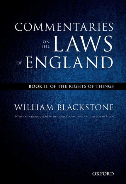 The Oxford Edition Of Blackstones Commentaries On The Laws Of England