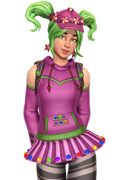Fortnite Candy Girl Render By Malik Hatsune Candy Girl Epic Games Princess Zelda Disney