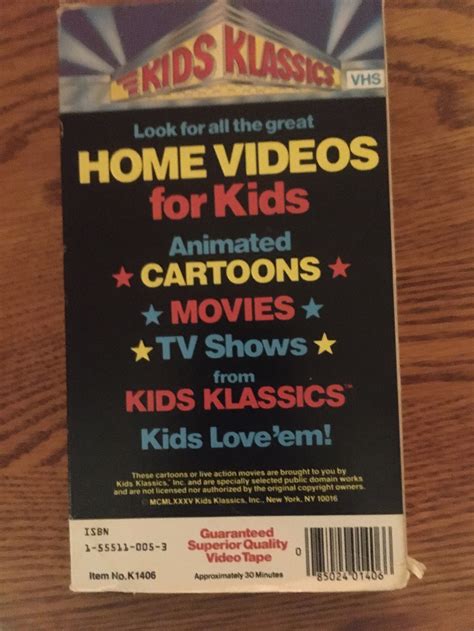 1985 Kids Klassics Vhs Etsy