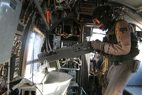 Door Gunner On Ch 46 Marine Helicopter Web San Francisco Bay View