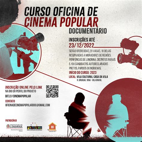 Oficina De Cinema Popular Est Com Inscri Es Abertas Em Londrina Tem Londrina