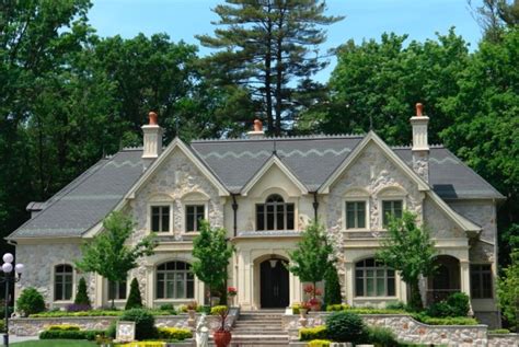 Stone And Limestone Residential Facade House Exterior House Styles