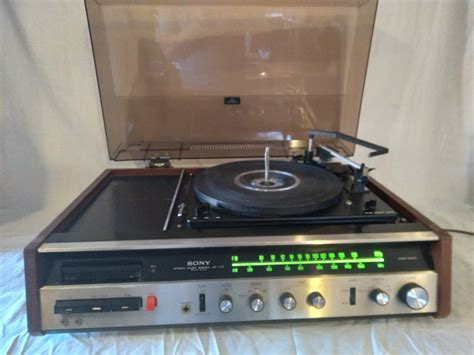 Vintage Sony Stereo Music System Hp 219 Amfm Tuner Turntable Etsy