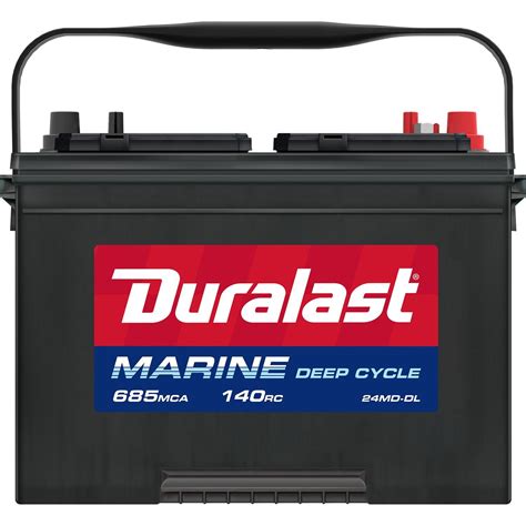 Duralast 24dc Dl Group Size 24 Deep Cycle Marine And Rv Battery 550 Cca